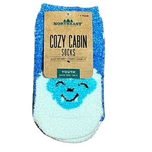 Northeast Cozy Cabin Yeti Youth Socks, One Size, NWT